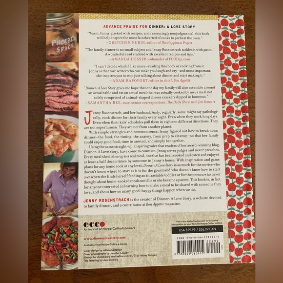 “Dinner: A Love Story” cookbook - Picture 2 of 2